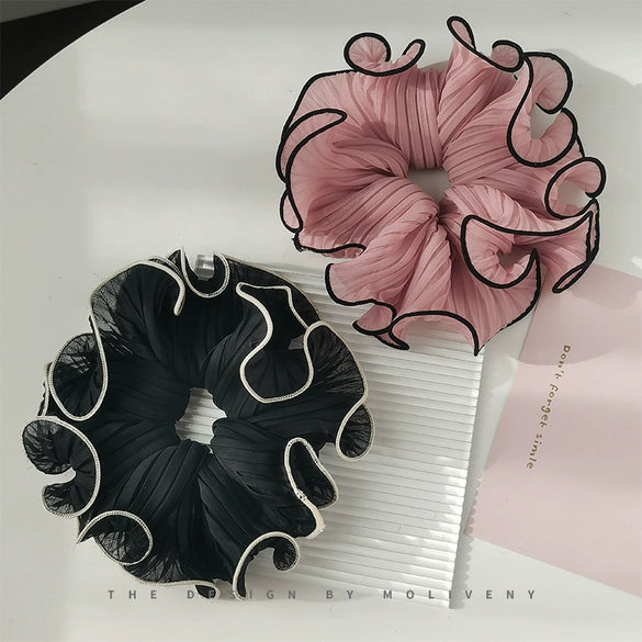Hair Ring Head Rubber Band Fabric Handmade High Elasticity Geometric