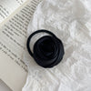 Hair Ring Headwear Satin Cloth Handmade French Sweet Style Rose Design