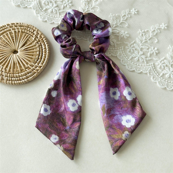 Hair Ring Headwear Satin Fabric Handmade Fashion High Elasticity