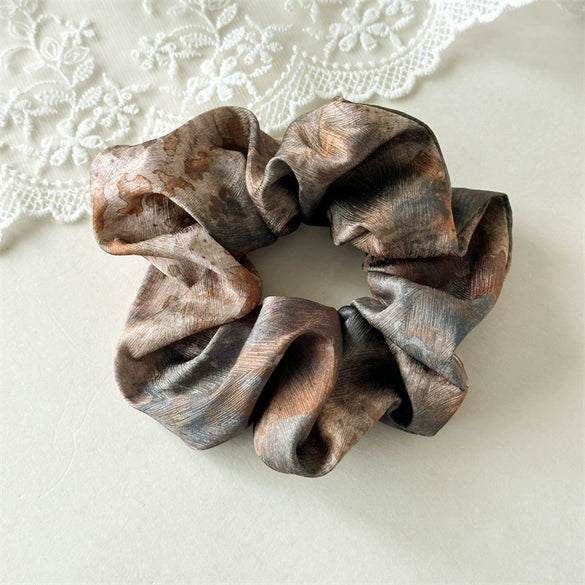 Hair Ring Headwear Satin Fabric Handmade Fashion High Elasticity