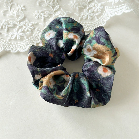 Hair Ring Headwear Satin Fabric Handmade Fashion High Elasticity
