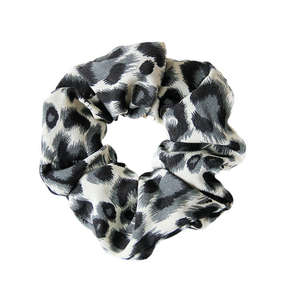 Hair Ring Leopard Pattern Fabric Handmade