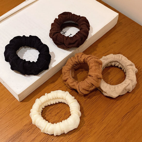 Hair Ring Mixed Material Knitted High Elastic Seamless Fashion Geometric Women's Hair Accessories
