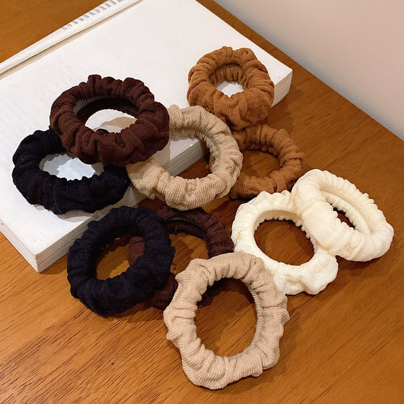 Hair Ring Mixed Material Knitted High Elastic Seamless Fashion Geometric Women's Hair Accessories