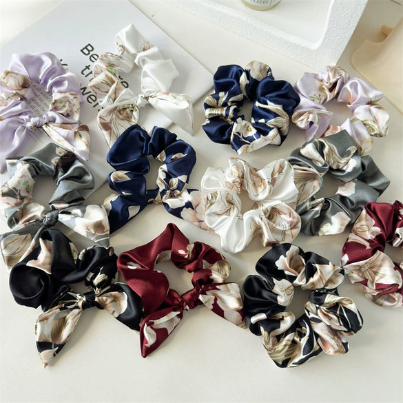 Hair Ring Satin Fabric Handmade High Stretch Fashion Women's Hair Accessories