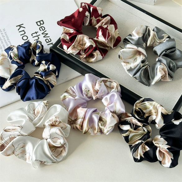 Hair Ring Satin Fabric Handmade High Stretch Fashion Women's Hair Accessories