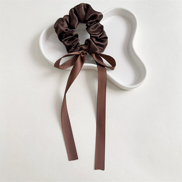 Hair Ring Satin Handmade High Elasticity For Girls