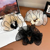 Hair Ring Vessel Skirt Pendulum Large Intestine Shape Fabric Handmade Tie Hair Rope Head Flower Loose Type