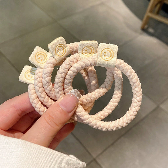 Hair Rope Fabric Handmade High Elastic Bear Hair Accessories For Women And Girls