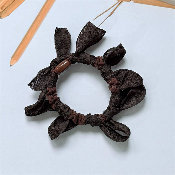 Hair Rope Fabric Handmade High Elastic Bear Hair Accessories For Women And Girls