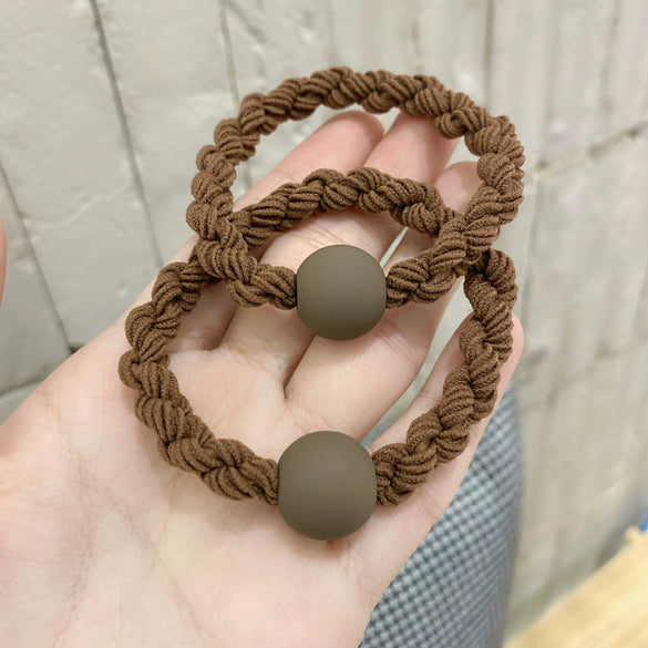 Hair Rope Fabric Handmade High Elastic Bear Hair Accessories For Women And Girls