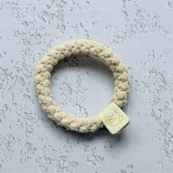 Hair Rope Fabric Handmade High Elastic Bear Hair Accessories For Women And Girls