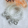 Hair Rope Hair Accessories Handmade Mixed Materials Summer New Ice Transparent White Cat Style High Elasticity
