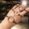 Hair Rope Hair Ring Headwear Nylon Handmade For Adult Female With Pearl Love Style And High Elasticity