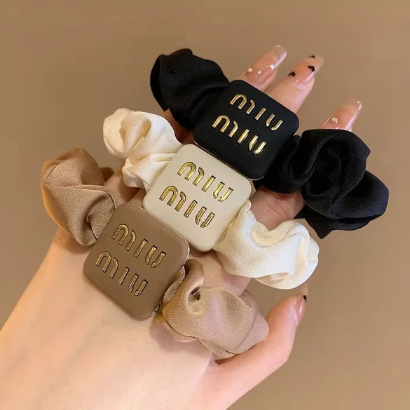 Hair Rope Headwear Fabric Handmade With Letter Design For Female