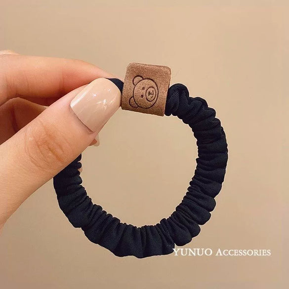 Hair Rope Headwear Rubber Fabric Handmade High Elastic