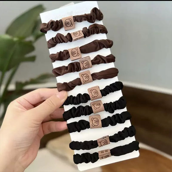 Hair Rope Headwear Rubber Fabric Handmade High Elastic