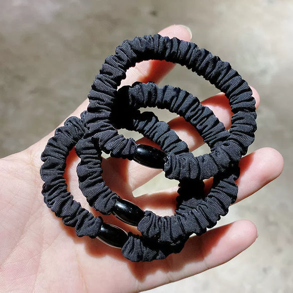Hair Rope Headwear Rubber Fabric Handmade High Elastic
