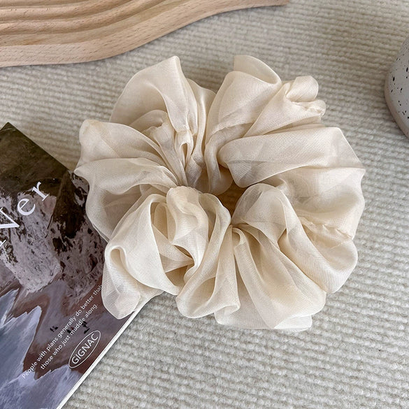 Hair Rope Organza Knitting Loose Geometric Style For Female