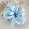 Hair Rope Oversized Mesh Knitted Geometric Style Organza Rubber Tendon