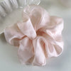 Hair Rope Oversized Mesh Knitted Geometric Style Organza Rubber Tendon