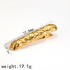 Hair Rope Stainless Steel Geometric Arc Hammer Pattern Electroplated Women's Fashion Hair Accessories