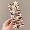 Hair Rope Wool High Elasticity Handmade Cartoon Letters Numbers Text Bow