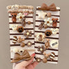 Hair Rope Wool High Elasticity Handmade Cartoon Letters Numbers Text Bow