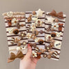 Hair Rope Wool High Elasticity Handmade Cartoon Letters Numbers Text Bow