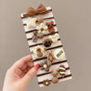 Hair Rope Wool High Elasticity Handmade Cartoon Letters Numbers Text Bow