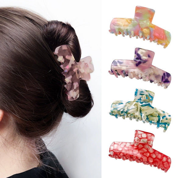 Hair Shark Clip Acetic Acid Fashion Geometric Handmade Women's Headwear