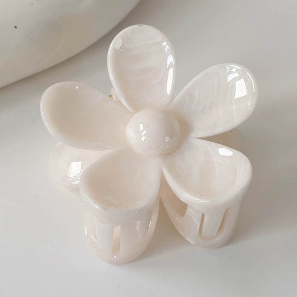 Hair Shark Clip Women's Plant Flowers Style Stamping Process