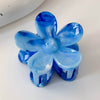 Hair Shark Clip Women's Plant Flowers Style Stamping Process