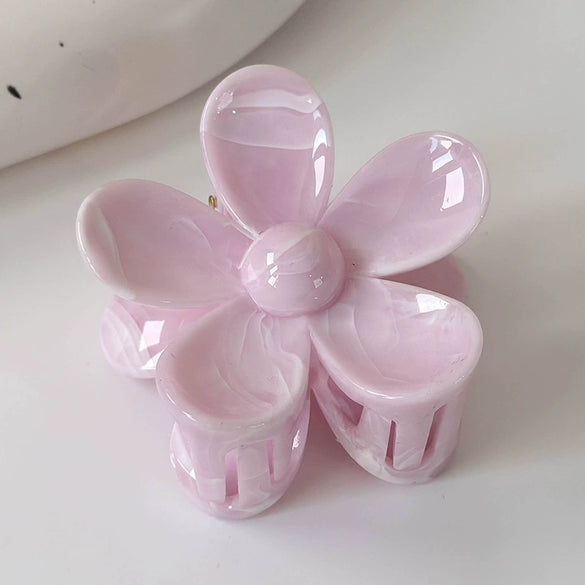Hair Shark Clip Women's Plant Flowers Style Stamping Process