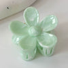 Hair Shark Clip Women's Plant Flowers Style Stamping Process