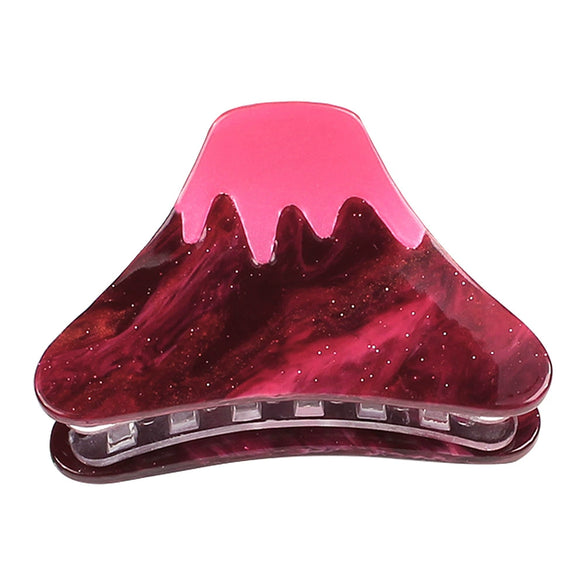 Hair Tail Clip Grabber Acrylic Simple Geometric Sculpture Women's Hair Accessory