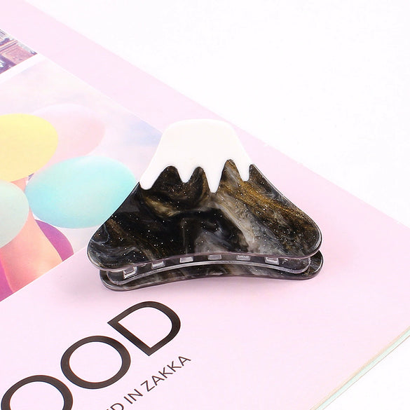 Hair Tail Clip Grabber Acrylic Simple Geometric Sculpture Women's Hair Accessory