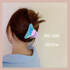 Hair Tail Clip Grabber Acrylic Simple Geometric Sculpture Women's Hair Accessory