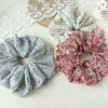 Hair Tie Chiffon Fabric Fresh Floral Handmade For Women