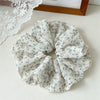 Hair Tie Chiffon Fabric Fresh Floral Handmade For Women