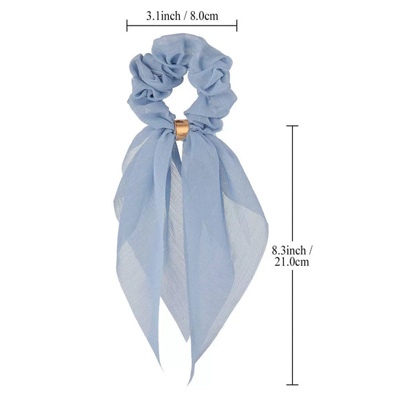 Hair Tie Cloth Sweet Style Double Layer Bow High Elasticity Pure Handmade Hair Accessory