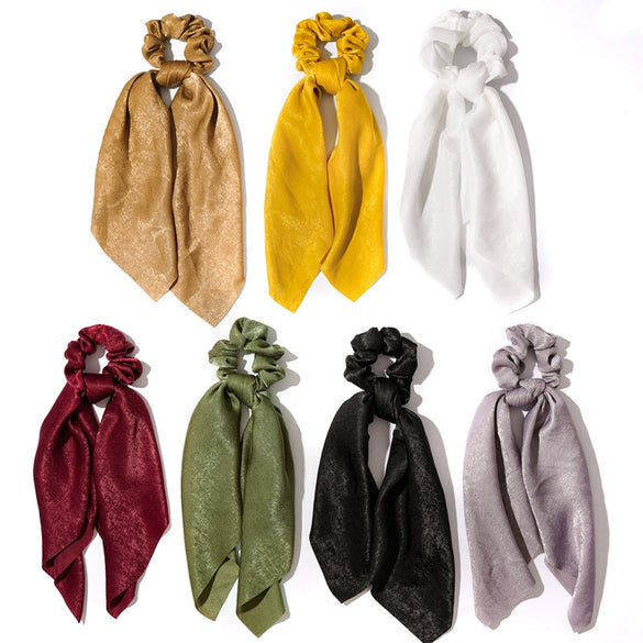 Hair Tie Cloth Threedimensional Satin Large Ribbon High Elasticity Seiko