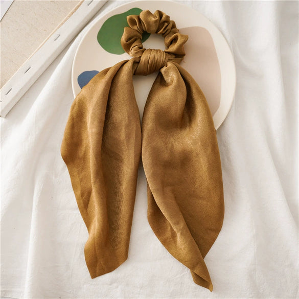 Hair Tie Cloth Threedimensional Satin Large Ribbon High Elasticity Seiko