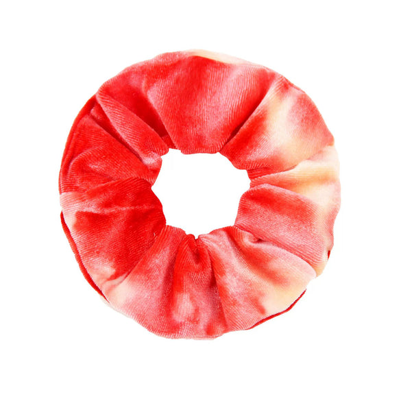 Hair Tie Cloth Velvet Tiedye Printed And Dyed Handmade Round Shape
