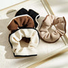 Hair Tie Fabric Contrasting Color Handmade High Elasticity Minimalist