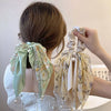 Hair Tie Fabric Handmade Bow Tie Rope Women's Ponytail Hair Accessory With High Elasticity