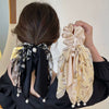 Hair Tie Fabric Handmade Bow Tie Rope Women's Ponytail Hair Accessory With High Elasticity