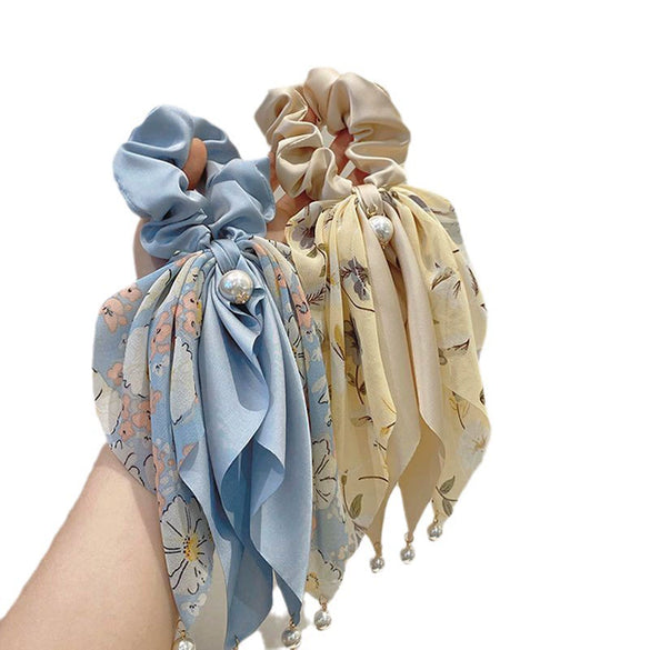 Hair Tie Fabric Handmade Bow Tie Rope Women's Ponytail Hair Accessory With High Elasticity