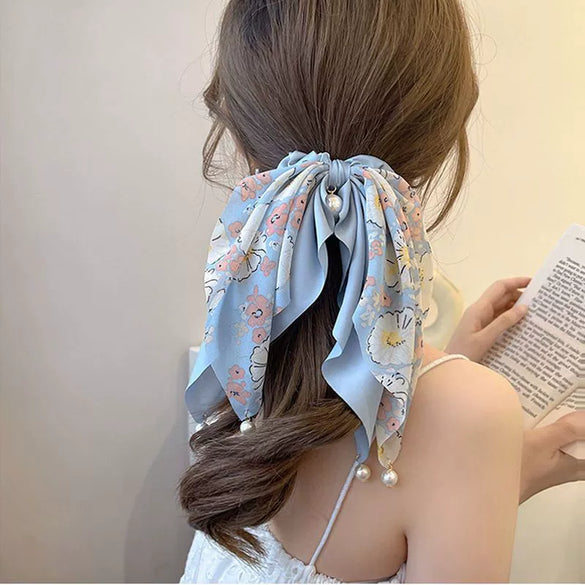 Hair Tie Fabric Handmade Bow Tie Rope Women's Ponytail Hair Accessory With High Elasticity