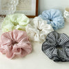 Hair Tie Fabric Handmade Floral Edge Scrunchie For Women